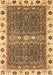 Machine Washable Oriental Brown Traditional Rug, wshabs3110brn