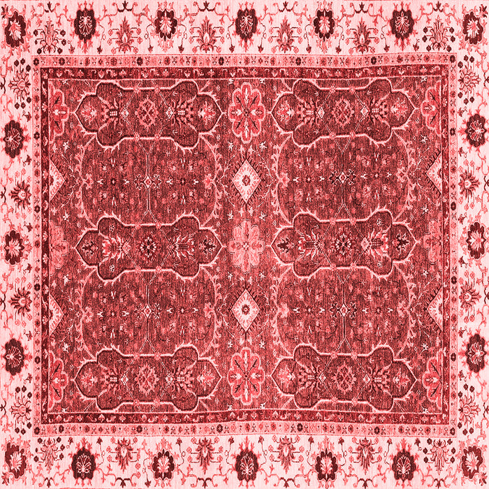 Machine Washable Oriental Red Traditional Rug, wshabs3110red