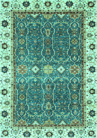 Oriental Turquoise Traditional Rug, abs3110turq