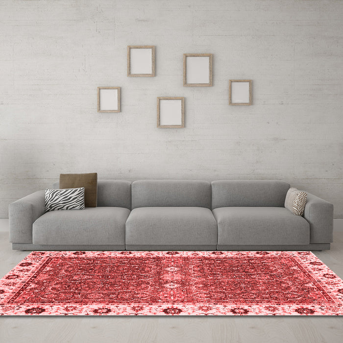 Traditional Red Washable Rugs