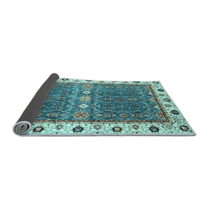 Sideview of Oriental Light Blue Traditional Rug, abs3110lblu