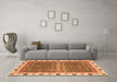 Machine Washable Oriental Orange Traditional Area Rugs in a Living Room, wshabs3110org