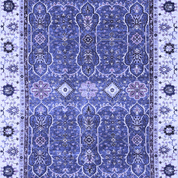 Machine Washable Oriental Blue Traditional Rug, wshabs3110blu