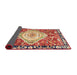 Sideview of Abstract Fire Brick Red Persian Rug, abs3111