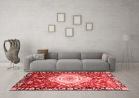 Machine Washable Persian Red Traditional Rug, wshabs3111red