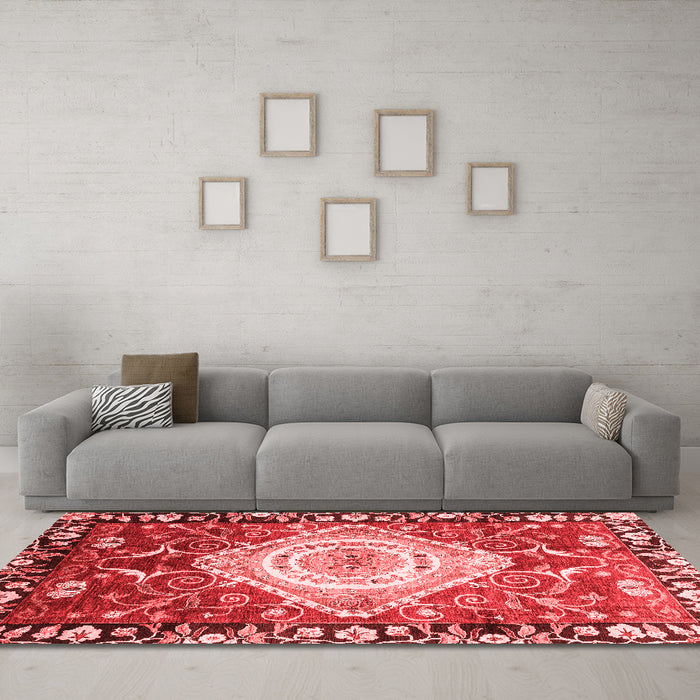 Traditional Red Washable Rugs