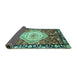 Sideview of Persian Turquoise Traditional Rug, abs3111turq