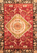 Machine Washable Persian Orange Traditional Area Rugs, wshabs3111org