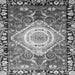 Square Persian Gray Traditional Rug, abs3111gry