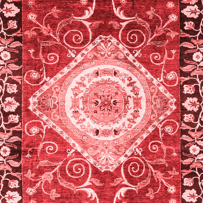 Machine Washable Persian Red Traditional Rug, wshabs3111red