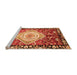 Sideview of Machine Washable Persian Orange Traditional Area Rugs, wshabs3111org