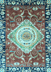 Persian Light Blue Traditional Rug, abs3111lblu