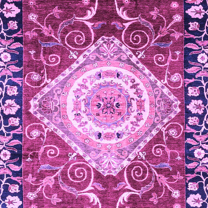 Machine Washable Persian Purple Traditional Area Rugs, wshabs3111pur
