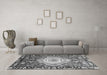 Machine Washable Persian Gray Traditional Rug in a Living Room,, wshabs3111gry