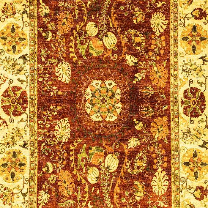 Oriental Yellow Traditional Rug, abs3112yw