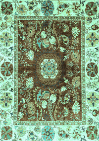 Oriental Turquoise Traditional Rug, abs3112turq