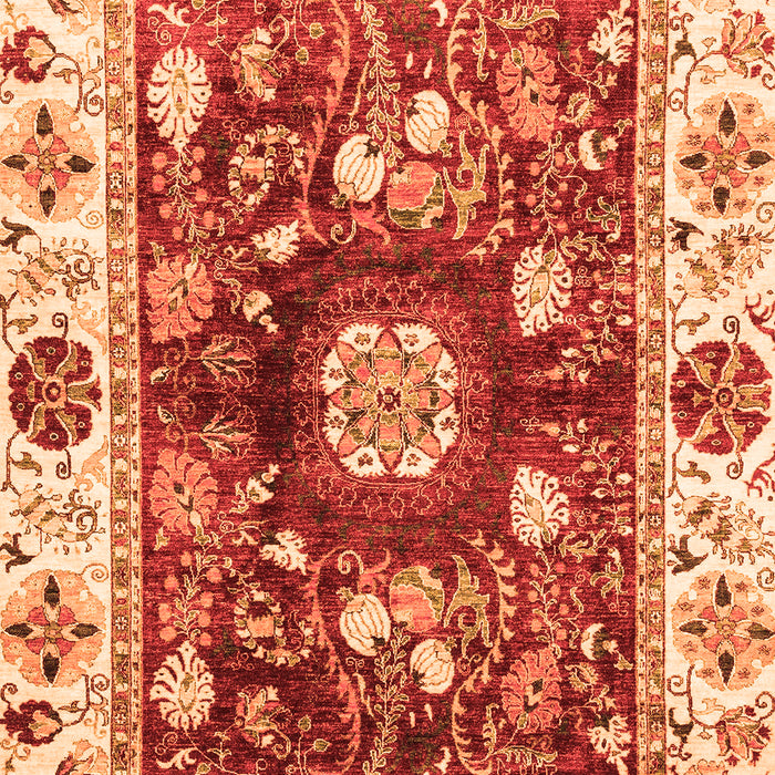 Oriental Orange Traditional Rug, abs3112org