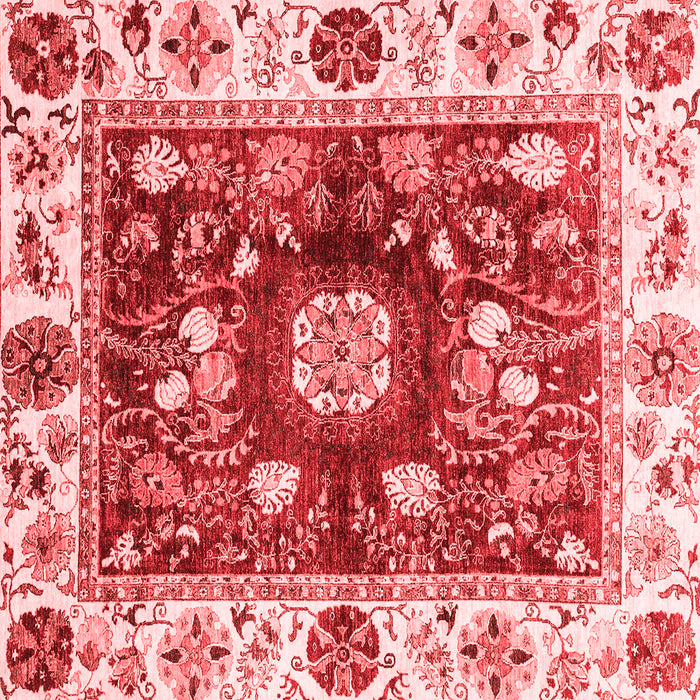 Machine Washable Oriental Red Traditional Rug, wshabs3112red