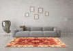 Machine Washable Oriental Orange Traditional Area Rugs in a Living Room, wshabs3112org