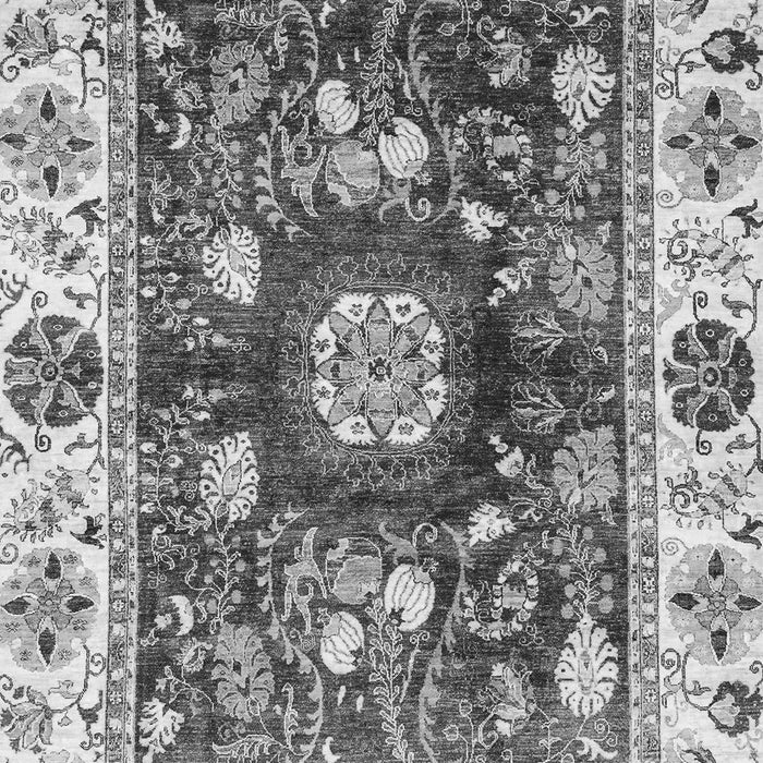 Machine Washable Oriental Gray Traditional Rug, wshabs3112gry