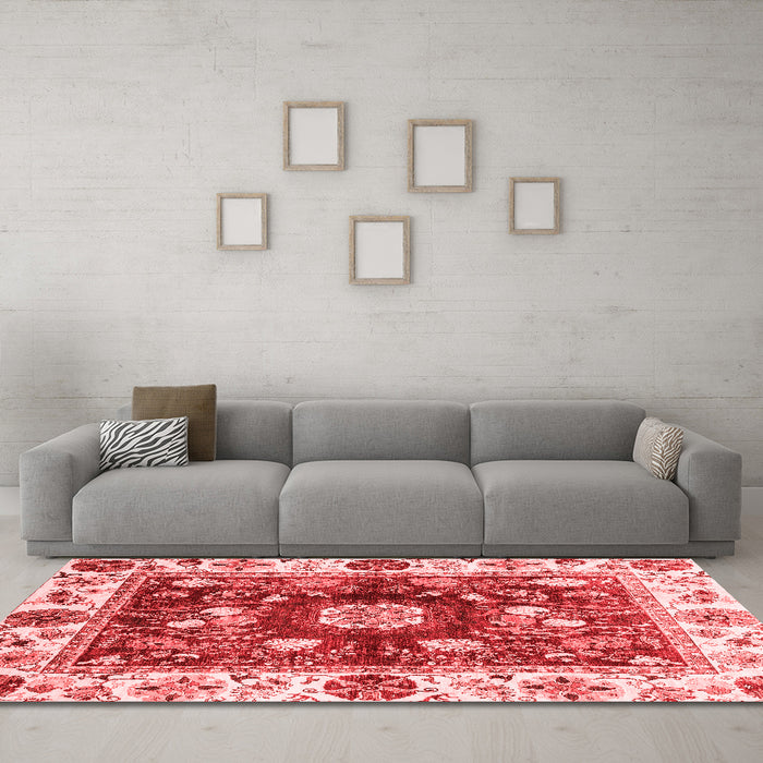 Traditional Red Washable Rugs