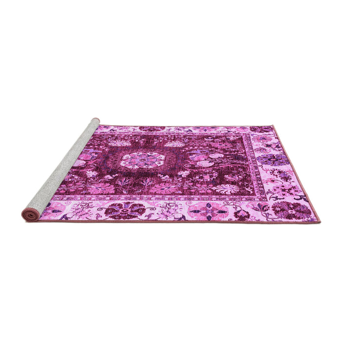 Sideview of Machine Washable Oriental Purple Traditional Area Rugs, wshabs3112pur