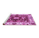 Sideview of Machine Washable Oriental Purple Traditional Area Rugs, wshabs3112pur