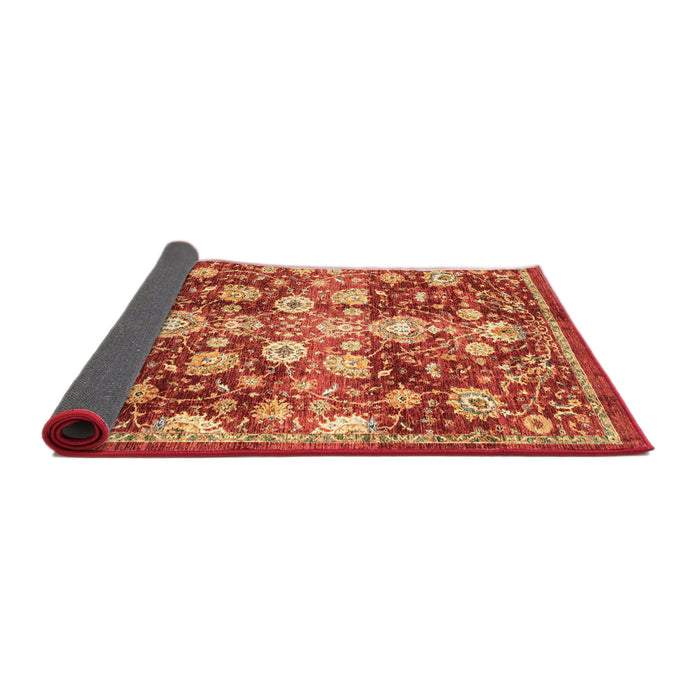 Sideview of Abstract Red Oriental Rug, abs3113