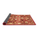 Sideview of Abstract Red Oriental Rug, abs3113