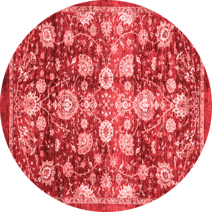 Machine Washable Oriental Red Traditional Rug, wshabs3113red