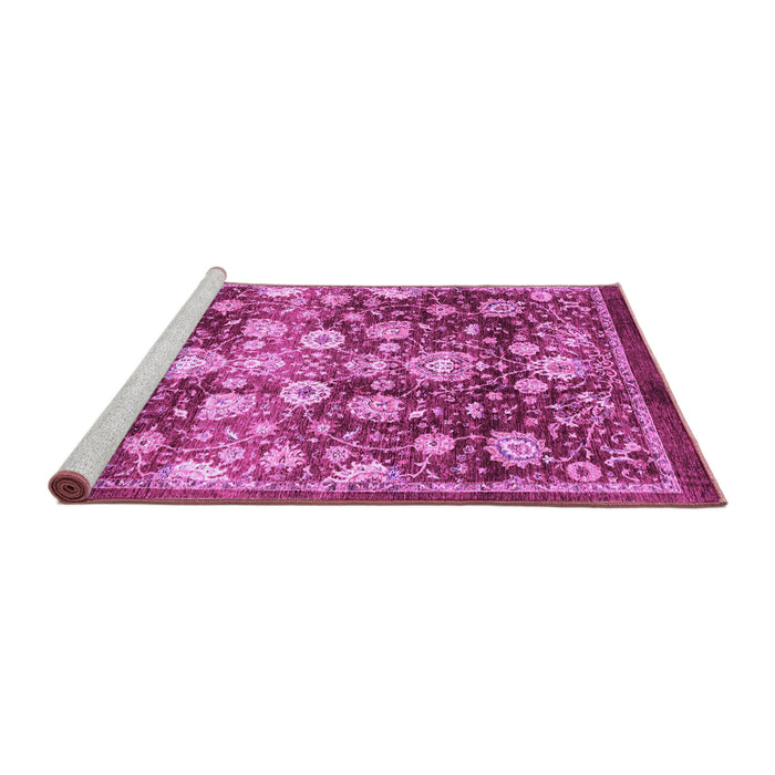 Sideview of Machine Washable Oriental Purple Traditional Area Rugs, wshabs3113pur