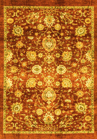 Oriental Yellow Traditional Rug, abs3113yw