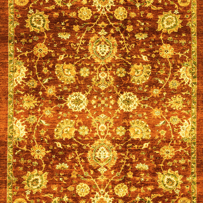 Oriental Yellow Traditional Rug, abs3113yw