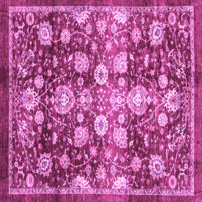 Square Oriental Purple Traditional Rug, abs3113pur