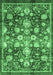 Oriental Emerald Green Traditional Rug, abs3113emgrn