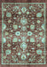 Oriental Light Blue Traditional Rug, abs3113lblu