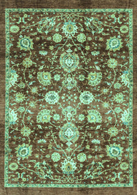 Oriental Turquoise Traditional Rug, abs3113turq