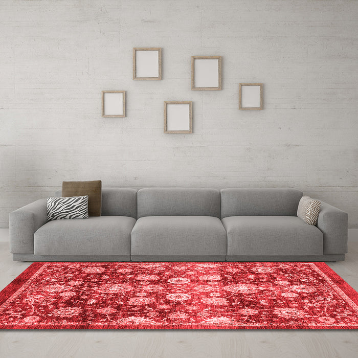 Traditional Red Washable Rugs