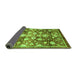 Sideview of Oriental Green Traditional Rug, abs3113grn