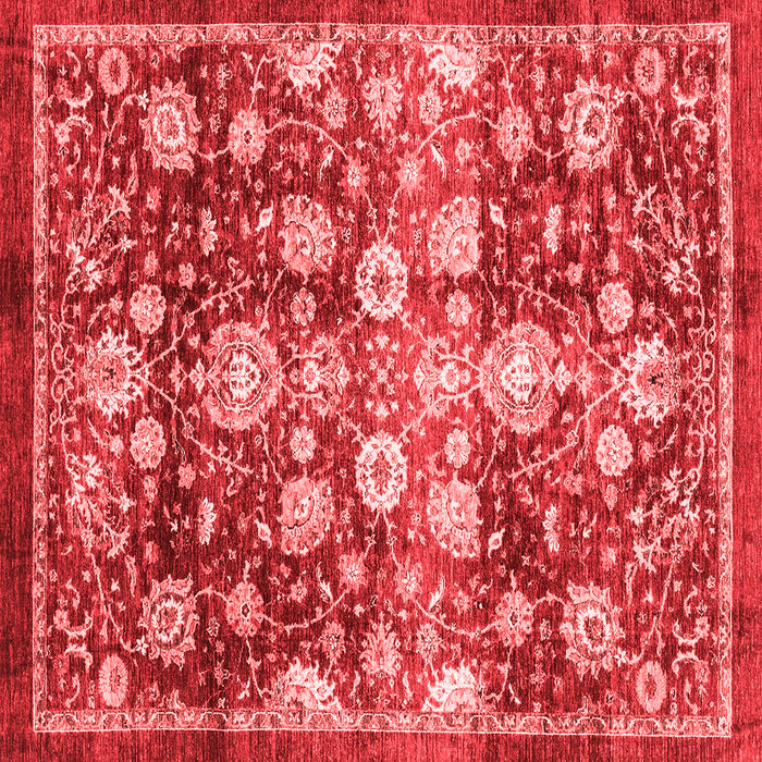 Machine Washable Oriental Red Traditional Rug, wshabs3113red