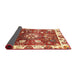 Sideview of Abstract Red Oriental Rug, abs3114