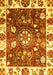 Machine Washable Oriental Yellow Traditional Rug, wshabs3114yw