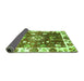 Sideview of Oriental Green Traditional Rug, abs3114grn