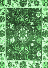 Oriental Emerald Green Traditional Rug, abs3114emgrn