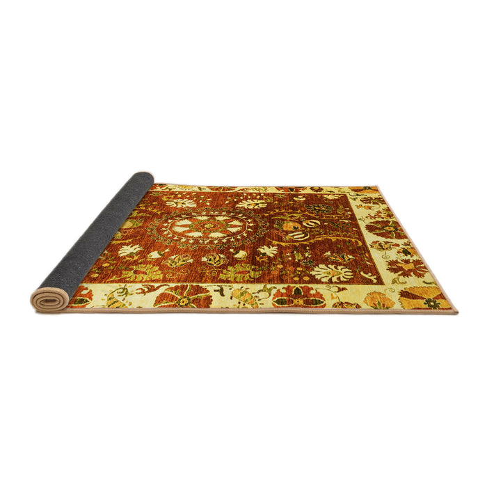 Sideview of Oriental Yellow Traditional Rug, abs3114yw