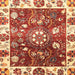 Square Machine Washable Abstract Red Rug, wshabs3114