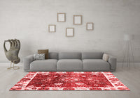 Machine Washable Oriental Red Traditional Rug, wshabs3114red