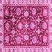 Square Oriental Pink Traditional Rug, abs3115pnk