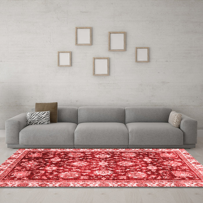 Traditional Red Washable Rugs