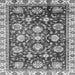 Square Oriental Gray Traditional Rug, abs3115gry